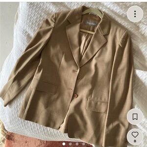 Max Mara wool beige blazer size M